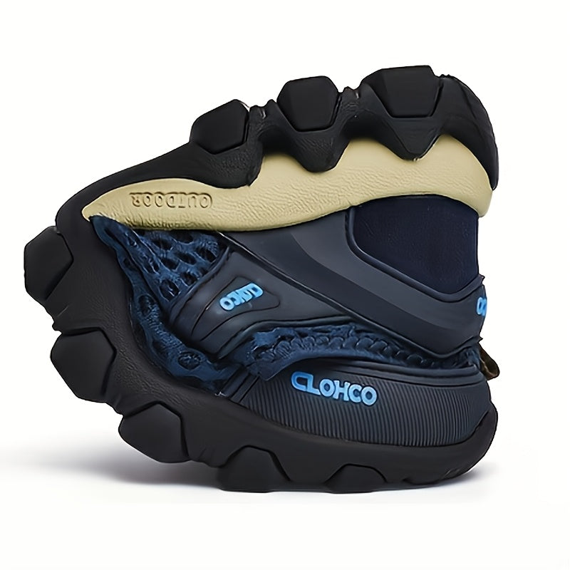 Mesh Shoes, Rubber Thick Sole, Handcrafted Cold Glue Shoes, Outdoor Casual Athletic Men'S Shoes
