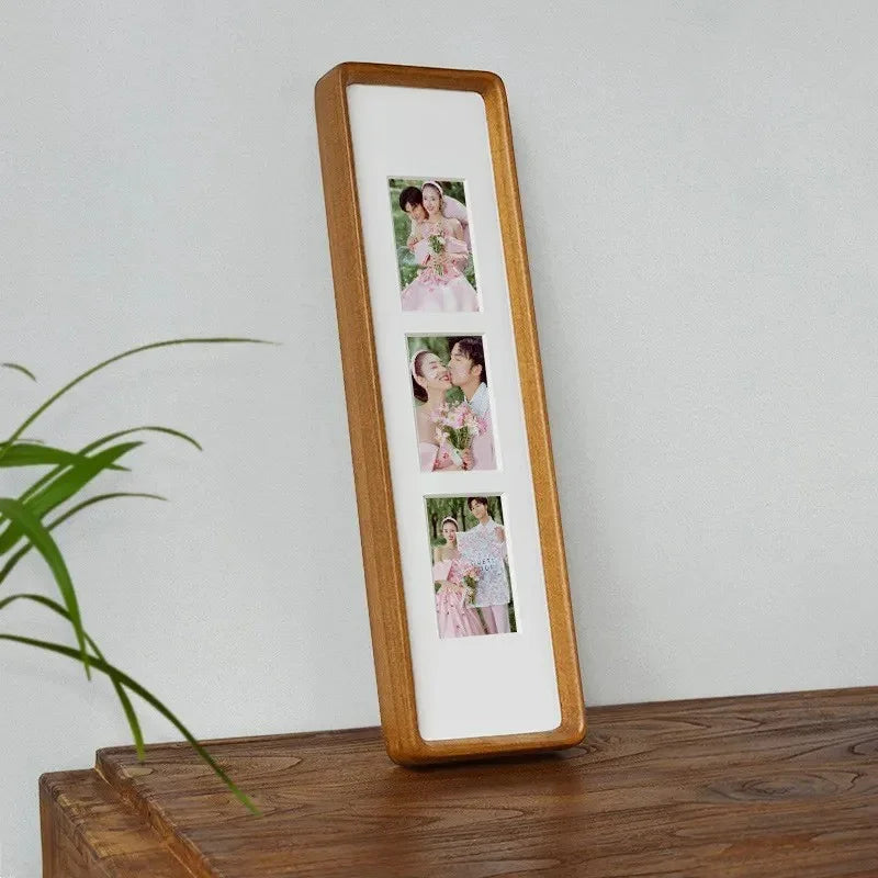 Houten Fotolijst voor Meerdere Foto's met Passe-Partout voor Wand en Plank