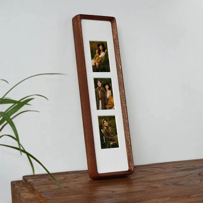Houten Fotolijst voor Meerdere Foto's met Passe-Partout voor Wand en Plank