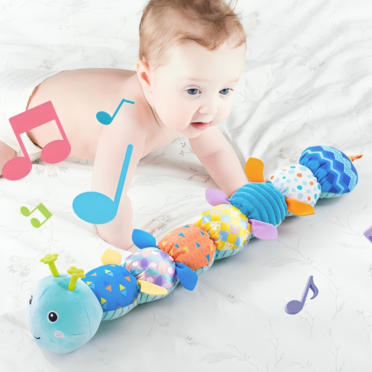 Baby Sensory Plush Musical Caterpillar Toy – Soft and Colorful | Engaging Sounds | Supports Developmental Skills | Ideal for Infants