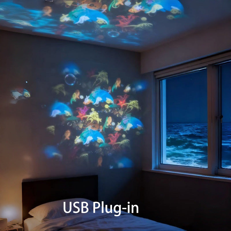 🌊 Timbe™ Dynamic Rotating LED Projector Light