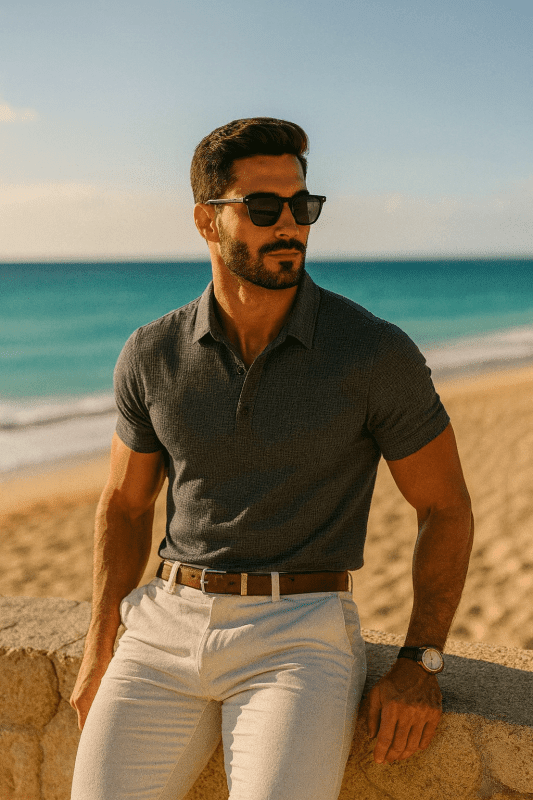 The Southern Atelier - Breathable Polo Shirt with Anti-Wrinkle Finish for Sport and Casual Wear