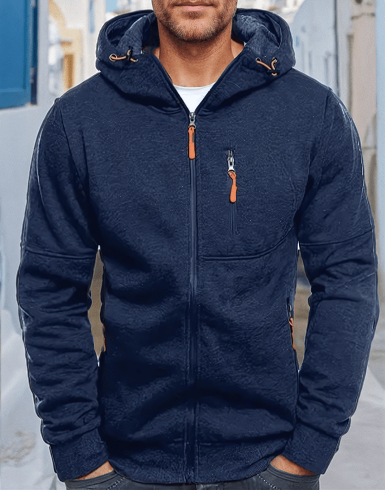 The Southern Atelier - Full-Zip Hoodie with Fleece Lining and Pockets for Workouts and Everyday Wear