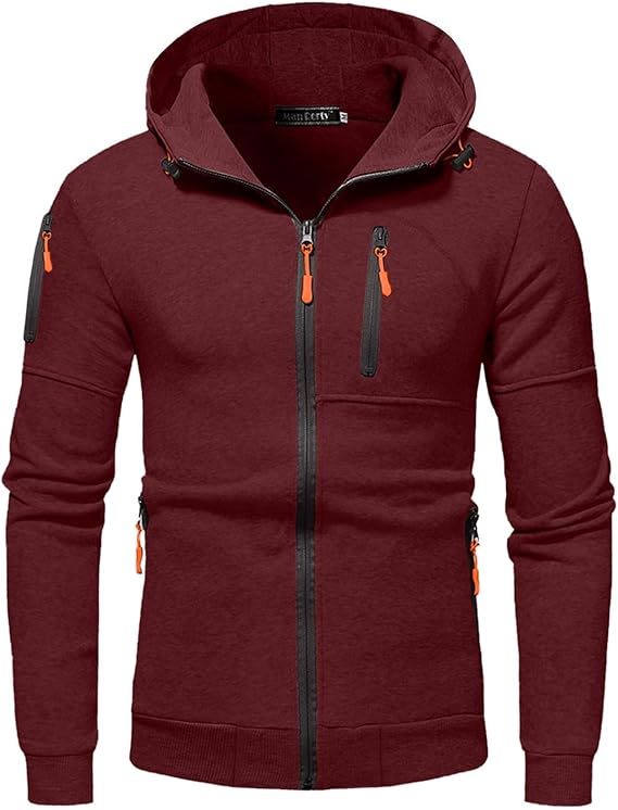 The Southern Atelier - Full-Zip Hoodie with Fleece Lining and Pockets for Workouts and Everyday Wear